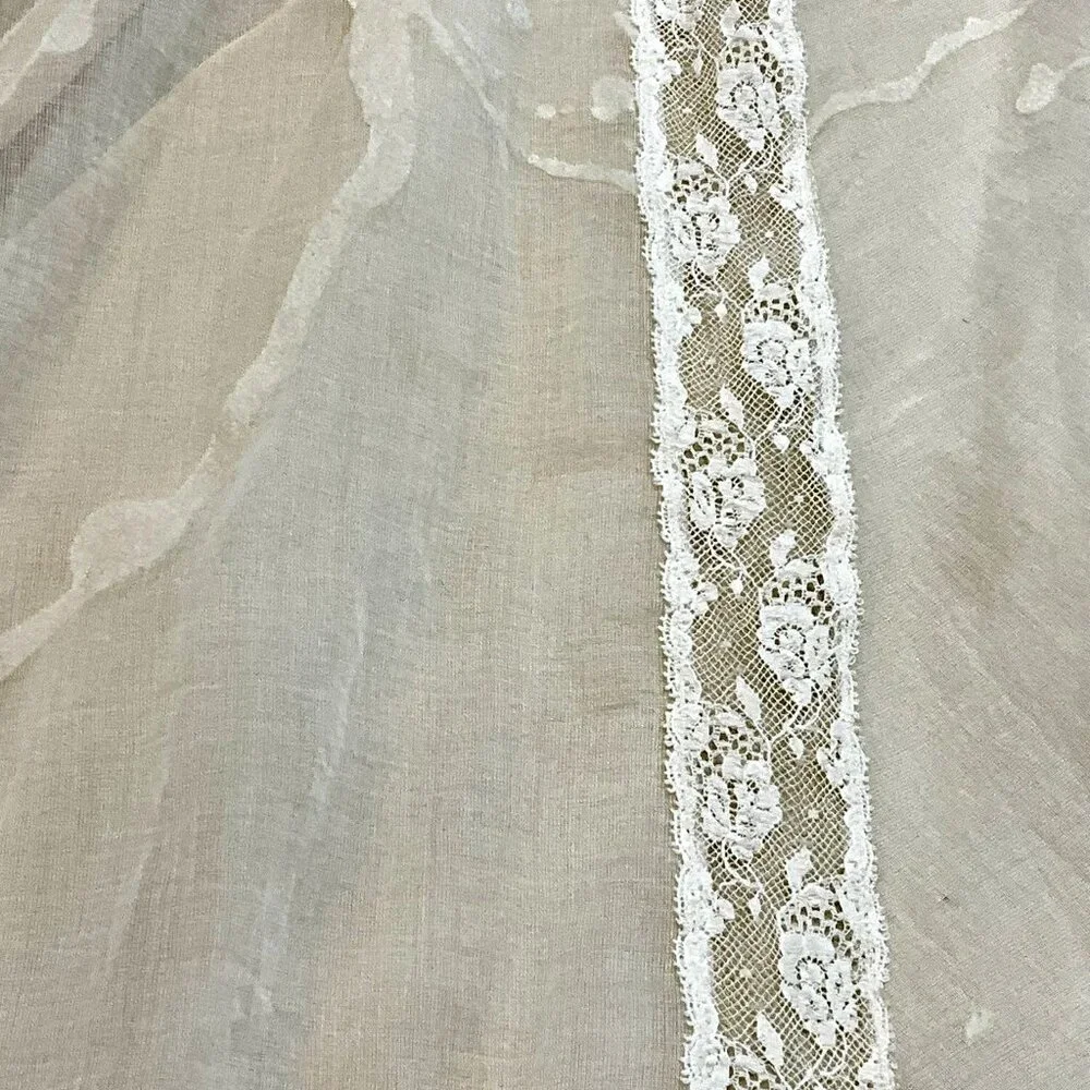 Christian Dior Boutique Paris Vintage Silk Slip Maxi Dress-Lace Panels-FR 36 - Picture 11 of 11
